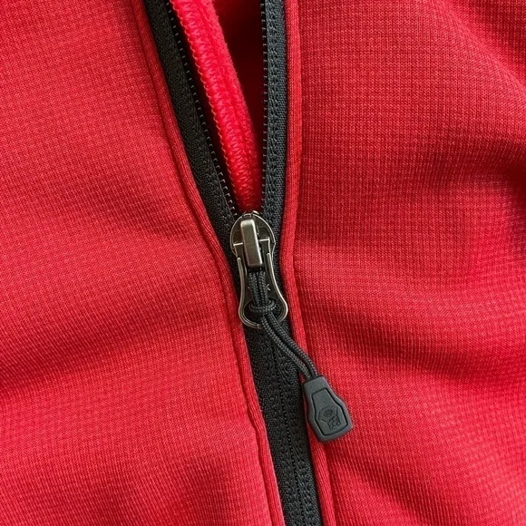 Mountain Hardware Polartec Power Stretch Fleece Full-Zip Jacket Red Size Small - Picture 6 of 10